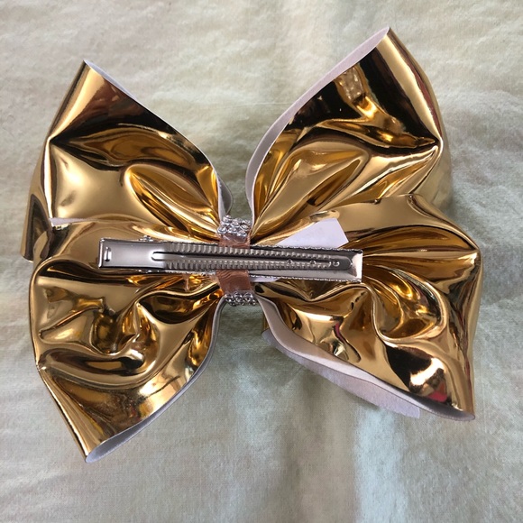 Large JoJo Siwa gold metallic bow Nickelodeon - Picture 5 of 7